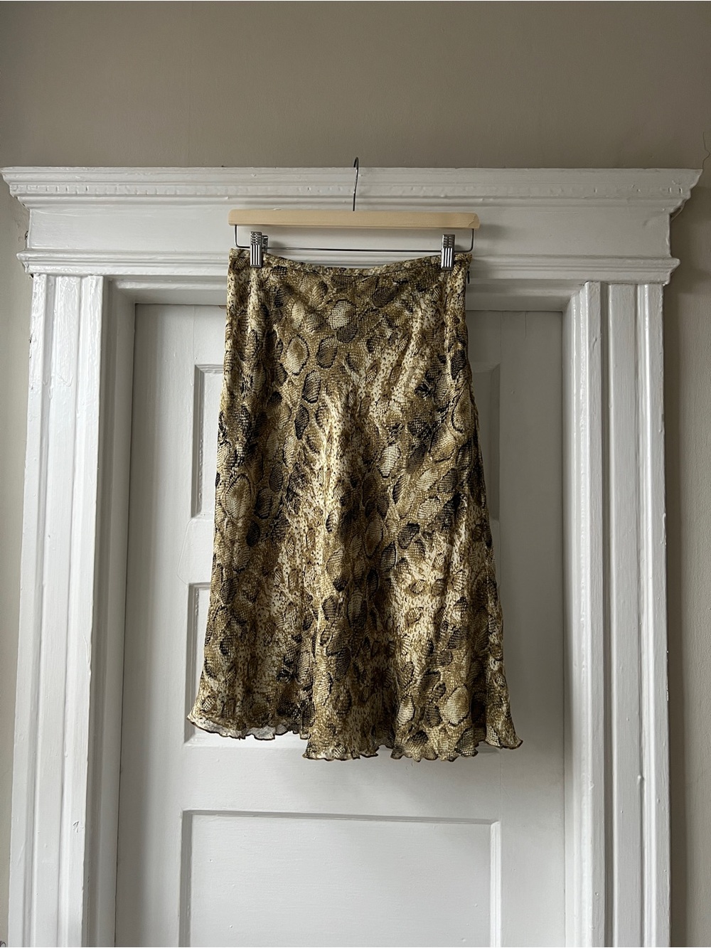 Vintage Talbots 100% Silk Midi Skirt